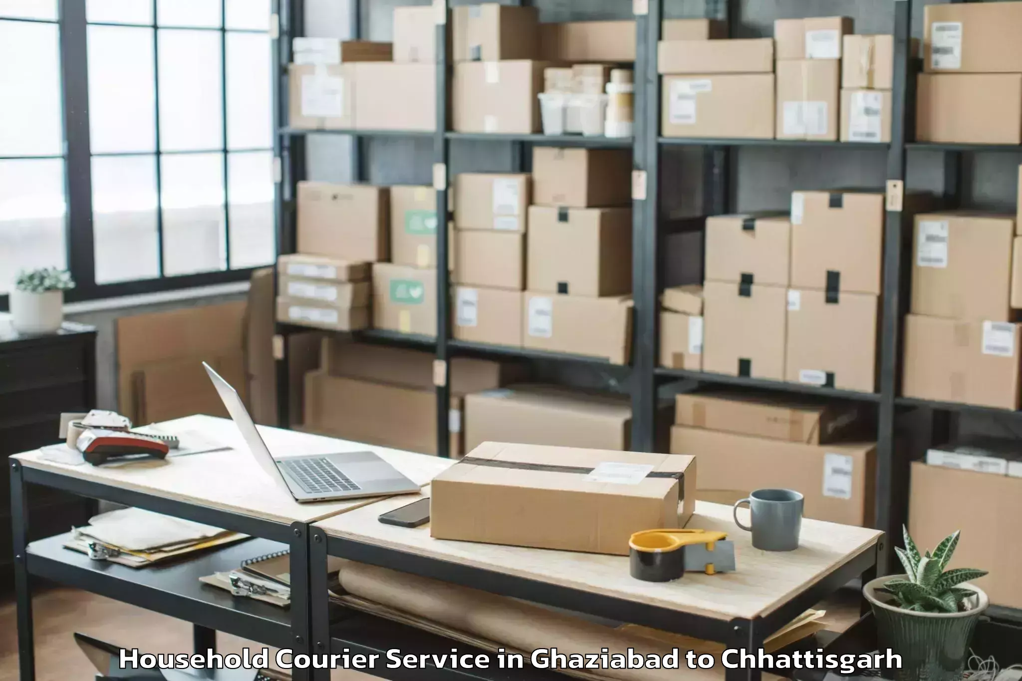 Efficient Ghaziabad to Gariaband Household Courier